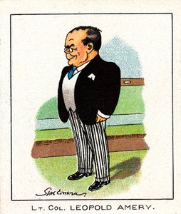 Leopold Charles Maurice Stennett Amery, English Conservative politician, 1929 by Unbekannt