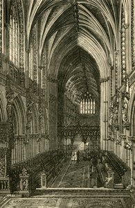 Lichfield Cathedral Interior, looking West