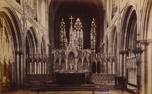 Lichfield Cathedral, Reredos and Altar by Unbekannt