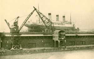 Lifting a Majestic 56,551 Tons in the Floating Dock at Southampton