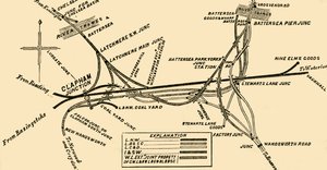 Lines of Rail at Clapham Junction, c1878 by Unbekannt