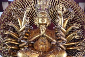 Thousand-armed Avalokitesvara, the Bodhisattva of Compassion, Linh Ung Buddhist Pagoda, Danang, Vietnam