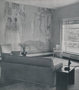 Living room in the Cafritz residence in Georgetown, Nr. Washington D.C., 1942