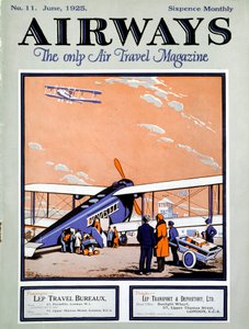 Loading a Biplane with Passengers and Luggage at Croydon Aerodrome, London by Unbekannt
