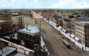 Looking North along Main Street, Winnipeg, Manitoba, Canada