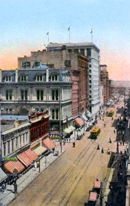 Looking North Along Third Street, Portland, Oregon, USA, c1900s