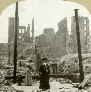 Looking Northeast from Corner Ellis and Powell Sts, 1906 by Unbekannt