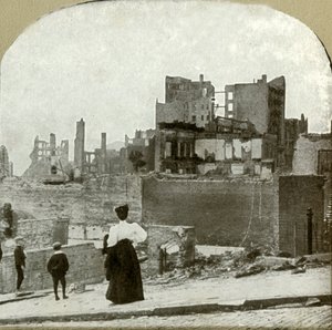 Looking west from the Jewish Synagogue, 1906