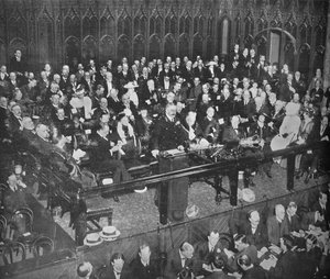 Lord Kitchener Making a Recruiting Appeal at the Guildhall