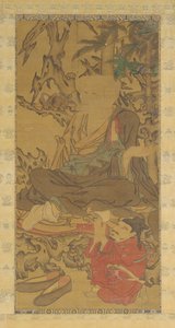 Luohan and Attendant by Unbekannt