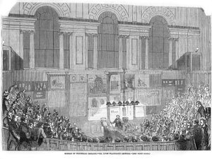Lyon Playfair, Scottish chemist and politician, lecturing, 1852 by Unbekannt