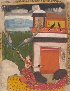 Madhumadhavai Ragini from a Dispersed Ragamala Series by Unbekannt