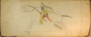 Maffet Ledger: Mounted Indian