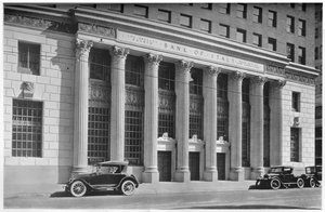 Main Entrance to the Bank of Italy, Los Angeles, California, 1924