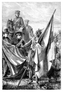 Major Sprague and the Indians by Unbekannt