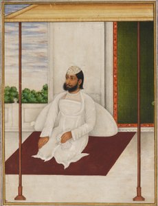 Man in a Flowered Skull Cap by Unbekannt