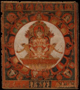 Mandala of Chandra, God of the Moon by Unbekannt