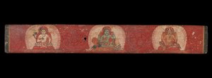 Manuscript Cover with Vishnu Flanked by Lakshmi and Sarasvati