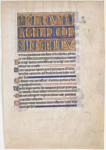 Manuscript Leaf from a Royal Psalter by Unbekannt