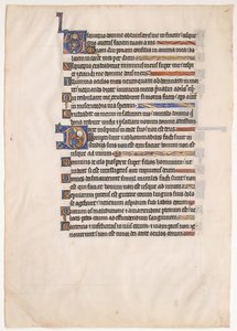 Manuscript Leaf from a Royal Psalter, 13th century by Unbekannt
