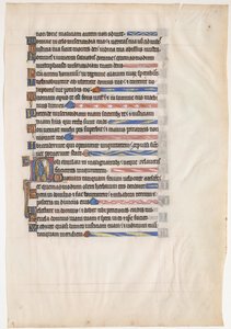 Manuscript Leaf from a Royal Psalter, British, 13th century by Unbekannt