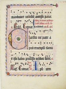 Manuscript Leaf with Initial C, from an Antiphonary, German, ca. 1425-50 by Unbekannt