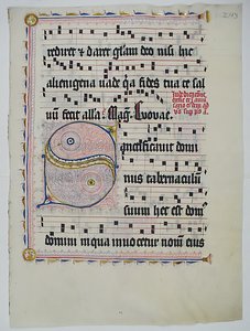 Manuscript Leaf with Initial S, from an Antiphonary by Unbekannt