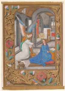 Manuscript Leaf with the Annunciation, from a Book of Hours by Unbekannt