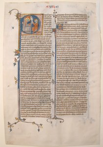 Manuscript Leaf with the Opening of the Epistle of Saint Paul to the Ephesians, from a Bible by Unbekannt