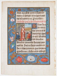 Manuscript Leaf with the Resurrection, from a Book of Hours by Unbekannt