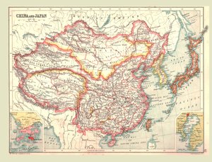 Map of China and Japan