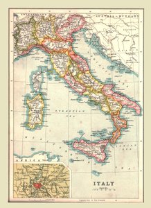 Map of Italy by Unbekannt