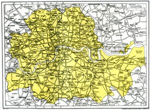 Map of London, 1924-1926