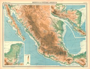 Map of Mexico and Central America