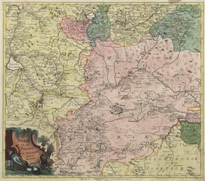 Map of Moscow Governorate and Parts of Nearest Provinces by Unbekannt
