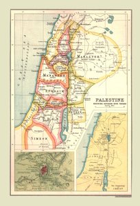 Map of Palestine, Showing Division into Tribes, 1902 by Unbekannt