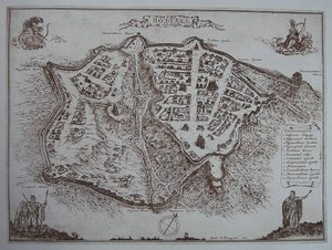 Map of Poltava in the Early 18th Century