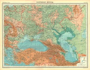Map of Southern Russia
