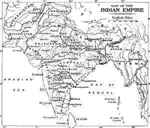 Map of the Indian Empire by Unbekannt