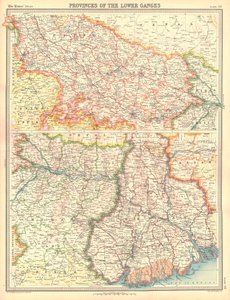 Map of the Provinces of the Lower Ganges by Unbekannt