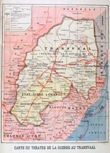 Map of the Theatre of the War in the Transvaal by Unbekannt