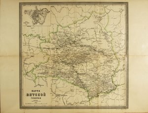 Map of the Vyatka Governorate, c1914 by Unbekannt