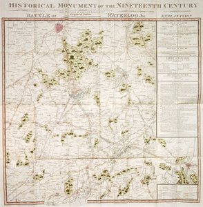 Map of the Waterloo Campaign, Walmer Castle, Kent by Unbekannt