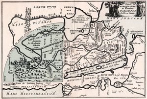 Map Showing the Supposed Location of Paradise by Unbekannt