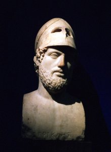 Marble Portrait Bust of Perikles, Athenian Statesman