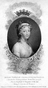 Marie-Therese-Charlotte de Bourbon, Duchess of Angouleme and Dauphine of France
