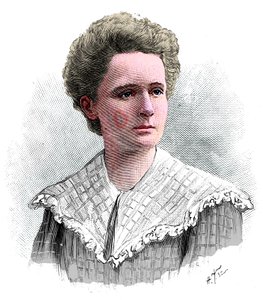 Marie Sklodowska Curie, Polish-born French physicist, 1904