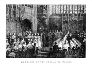 Marriage of the Prince of Wales, St Georges Chapel, Windsor on 10 March 1863 by Unbekannt