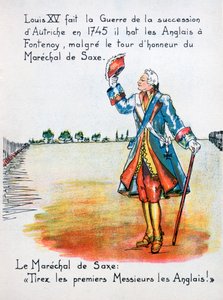 Marshal Maurice de Saxe, Battle of Fontenoy, 11 May 1745