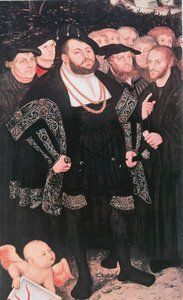 Martin Luther with Reformers by Unbekannt